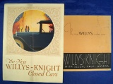 Vintage Automobile Advertising: Set of 2 Willys-Knight brochures, one dated 1931
