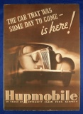 Vintage Automobile Advertising: Hupmobile fold-out brochure, Series 618, circa 1930's