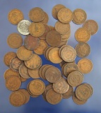 61 Assorted Indian Cents Cull-F