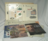 Stamps: 40 Different American Commemorative Panels 25 – 41, 979 – 982 3 Space Achievement Folders, 1