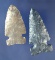 Pair of Big Sandy Sidenotch points found in Ohio - Largest is 2 1/4
