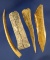 Set of four Bone Artifacts found in Kentucky, largest is 3 1/2