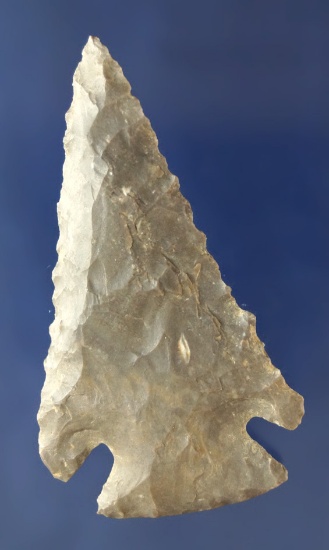 2 1/2" nicely beveled Archaic Cornernotch found in Davies Co., Kentucky.