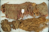 Set of three excellent examples of woven plant cordage deaccessioned by a museum. Largest is 11