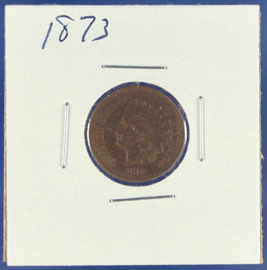 1873 Indian Cents VF Details