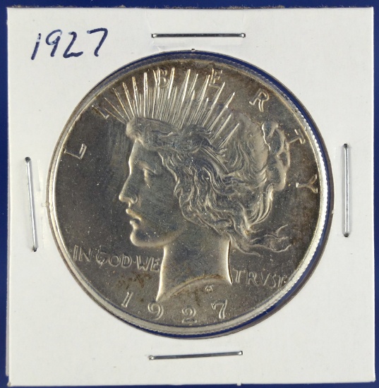 1927 Peace Silver Dollar AU