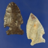 Pair of Cold Springs points found near Pasco Washington by the Columbia River