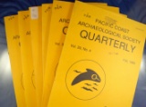 Set of 8 Pacific Coast archaeological Society quarterly magazines (mixed issues) 1993 to 2000