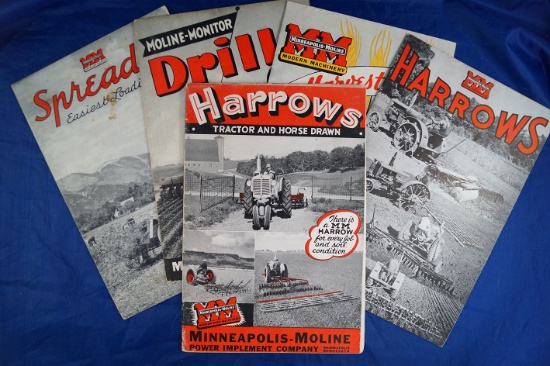 Set of 5 Minneapolis-Moline brochures: * See full description.