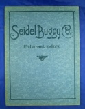 Seidel Buggy Co. catalog, 38 pages, nice sturdy cover