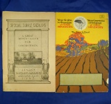 Pair of J. I. Case catalogs:  1917 Plows, Planters & Tillage Tools; and 