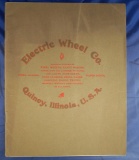 1909 catalog No 12 from Electric Wheel Company containing prices, and other things