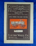 Electric Wheel Company Catalog No 37, farm wagons, & freight and logging wagons, 36 pages
