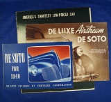 Set of 3 DeSoto brochures, one dated 1940