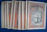 Set of 10  Gas Review Magazines, 1915, Vol 8:  Jan,April,May,June,July,August,Sept,Octr,Nov, Dec