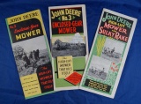 Set of 3 John Deere mower brochures, one from 1927