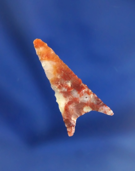 1 5/16" Gunther triangular found in Oregon made from beautiful semi translucent Agate.