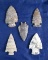 Set of 4 nice Arrowheads found in Ohio, largest is 2 1/4