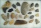 Assorted flint Points and Knives including a large Spokeshave, and a Carter Cave Flint Paleo  Knife