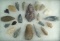 Nice set of 21 assorted flaked artifacts found near the Shenandoah River in Clark Co., Virginia.
