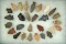 Group of assorted Ohio Arrowheads, largest is 1 7/8