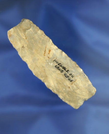 3 1/4" Paleo Square Knife found at Sand Ridge, Norwalk, Huron Co.,  Ohio - Upper Mercer Flint.
