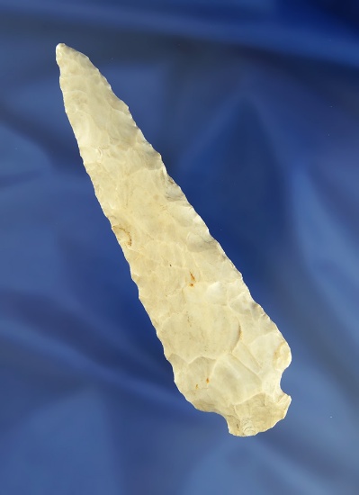 4 5/8" Flint Ridge Flint Archaic Stemmed Knife found in Indiana. Ex. Jeff Doren Collection