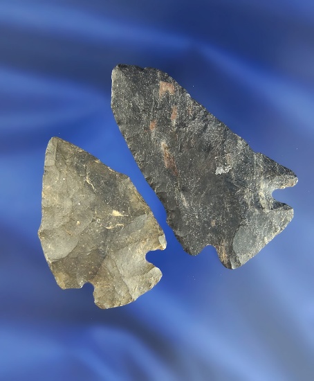 Pair of Pentagonal Points: found in Licking Co., Ohio and Knox Co., Ohio. Ex. Speck Collection.