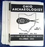 Ohio Archaeologist Reprints 1953 all, 1954 all, 1955 January.