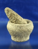 Excellent set! Miniature ancient mortar and pestle set found in Humboldt County California.