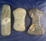 Set of 3 Slate Preforms found in Ohio, largest is 5 3/4