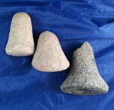 Set of 3 Pestles found in Ohio, largest is 4 1/16