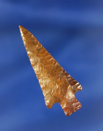 1 3/4" nicely made Jasper arrowhead found near the Columbia River, Washington.
