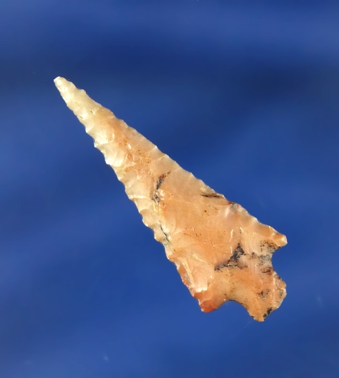 1 1/2" Rose Springs Stemmed made from multicolored Flint found near the Columbia River.