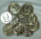 10 Franklin Silver Half Dollars XF-AU