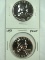 1959 and 1963 Proof Franklin Half Dollars