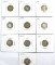 1897, 1899, 1903, 1904, 1905-S, 1908, 1910, 1911-D, 1914 and 1914-D Barber Dimes AG-VG