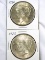 1922 and 1923 Peace Silver Dollars AU-Choice AU
