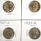 1937-D, 1937-S and 2-1938-D Buffalo Nickels AU-BU