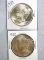 1922 and 1924 Peace Silver Dollars AU+