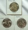 1952-D, 1954 and 1955 Franklin Half Dollars AU-BU
