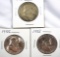 1951-S, 1952 and 1955 Franklin Half Dollars VF-AU