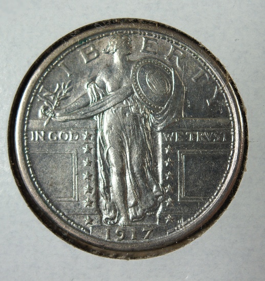 1917 Type I Standing Liberty Quarter XF