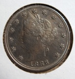 1886 Liberty V Nickel XF Details