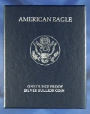 1996-P Proof American Silver Eagle in Original Box with COA