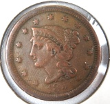 1854 Large Cent VF Details