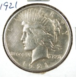 1921 Peace Silver Dollar AU Details