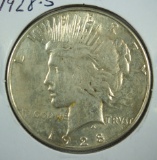 1928-S Peace Silver Dollar AU