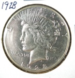 1928 Peace Silver Dollar XF Details