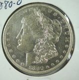 1880-O Morgan Silver Dollar AU Details
